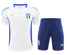 24/25  Italy Training Suit White 1:1 Quality Training Jersey