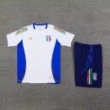 24/25  Italy Training Suit White 1:1 Quality Training Jersey
