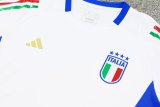 24/25  Italy Training Suit White 1:1 Quality Training Jersey