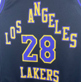 23/24 Lakers HACHIMURA #28 Black City Edition 1:1 Quality NBA Jersey