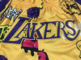 24/25  NBA  Lakers Yellow  Top Quality Pants 1:1 Quality