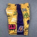 24/25  NBA  Lakers Yellow  Top Quality Pants 1:1 Quality