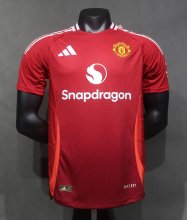 24/25 Manchester United  Home  Player 1:1 Quality Soccer Jersey