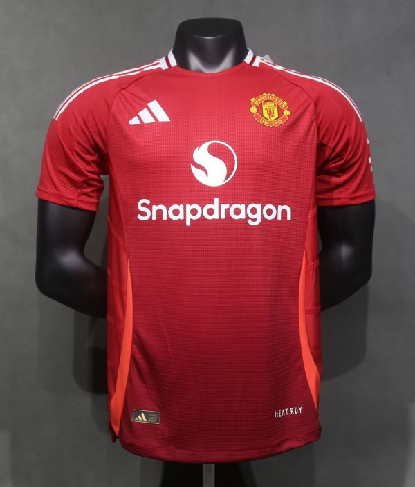 24/25 Manchester United  Home  Player 1:1 Quality Soccer Jersey
