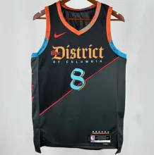 2025 Wizards AVDIJA #8 Black City Edition 1:1 Quality NBA Jersey