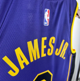 2025 Lakers JAMES JR. #9 Blue 1:1 Quality NBA Jersey热压
