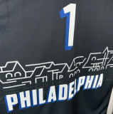 2021 76ers HARDEN #1 Sapphire Blue City Edition 1:1 Quality NBA Jersey 热压