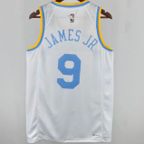 2025 Lakers JAMES JR. #9 White Retro1:1 Quality NBA Jersey热压