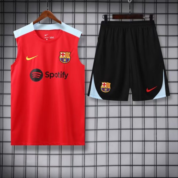 24/25 Barcelona Red 1:1 Quality Training Vest （A-Set）