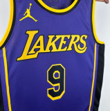 2025 Lakers JAMES JR. #9 Blue 1:1 Quality NBA Jersey热压