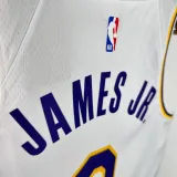2025 Lakers JAMES JR. #9 White 1:1 Quality NBA Jersey热压