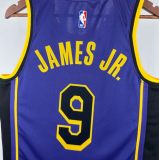 2025 Lakers JAMES JR. #9 Blue 1:1 Quality NBA Jersey热压