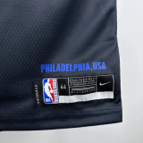 2021 76ers HARDEN #1 Sapphire Blue City Edition 1:1 Quality NBA Jersey 热压