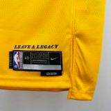2025 Lakers JAMES JR. #9 Yellow  1:1 Quality NBA Jersey热压