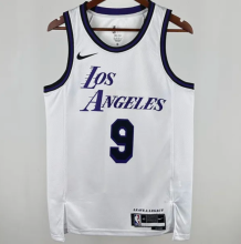 2025 Lakers JAMES JR. #9 White City Edition 1:1 Quality NBA Jersey热压
