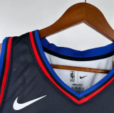 2021 76ers MAXEY #0 Sapphire Blue City Edition  1:1 Quality NBA Jersey 热压