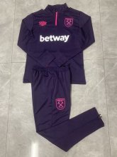 24/25 West Ham United Training Suit Purple 1:1 Quality Training
