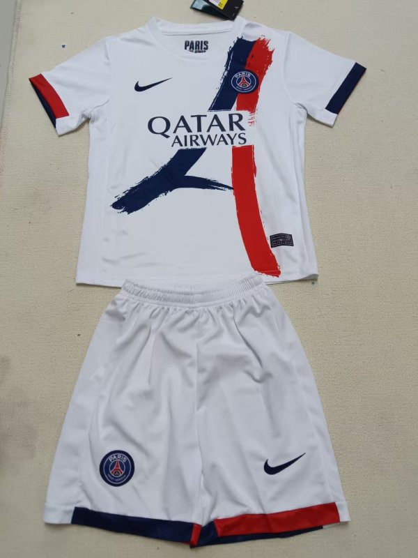 24/25 PSG Paris Away Kids Kits 1:1 Quality Soccer Jersey