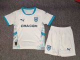 24/25 Marseille Home Kids Kits 1:1 Quality Soccer Jersey