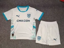 24/25 Marseille Home Kids Kits 1:1 Quality Soccer Jersey