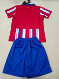 24/25 Atletico Madrid  Home Kids Soccer Jersey