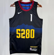 23/24 Nuggets PORTER JR. #1 Black City Edition 1:1 Quality NBA Jersey