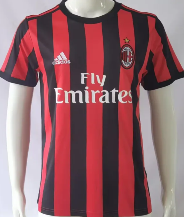 2017/2018  AC Milan Home Fans 1:1 Retro Soccer Jersey