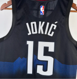 23/24 Nuggets JOKIC #15 Black City Edition 1:1 Quality NBA Jersey