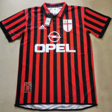 1999/2000  AC Milan Home Fans 1:1 Retro Soccer Jersey