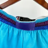 24/25 Hornets Blue Retro Training Shorts 1:1 Quality NBA Pants