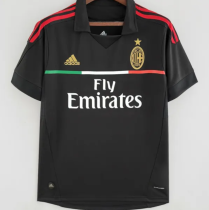 2011/2012  AC Milan Third Black Fans 1:1 Retro Soccer Jersey