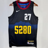 23/24 Nuggets MURRAY #27 Black City Edition 1:1 Quality NBA Jersey