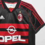 1998/1999 AC Milan Third Black Fans 1:1 Retro Soccer Jersey