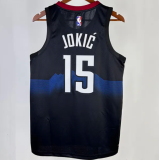 23/24 Nuggets JOKIC #15 Black City Edition 1:1 Quality NBA Jersey