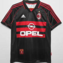 1998/1999 AC Milan Third Black Fans 1:1 Retro Soccer Jersey