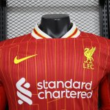24/25   Liverpool Home Red  Long Sleeve Player 1:1 Quality Soccer Jersey