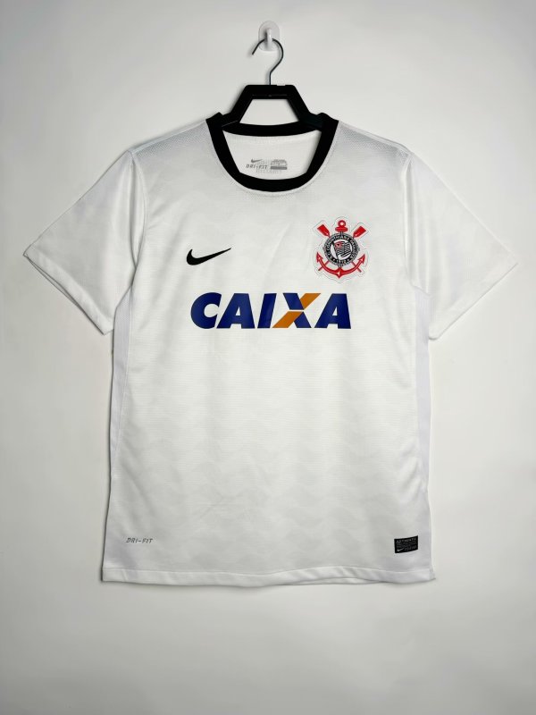 2012/2013  Corinthians  White 1:1 Retro Quality Soccer Jersey