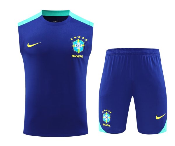 24/25 Brazil Blue 1:1 Quality Training Vest （A-Set）