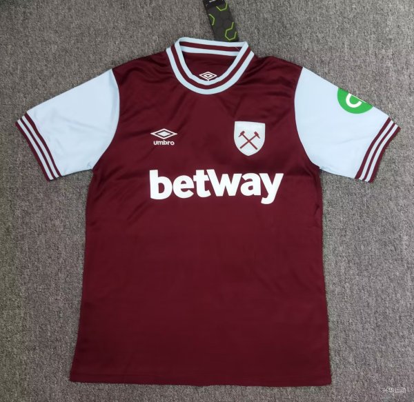 24/25 West Ham United Home Fans 1:1 Quality Soccer Jersey