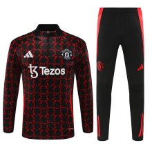 24/25  Manchester United Training  Red  And Black  1:1 Quality Training Jersey