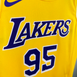 24/25 Lakers TOSCANO #95 Yellow 1:1 Quality NBA Jersey