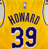 24/25 Lakers HOWARD #39 Yellow 1:1 Quality NBA Jersey