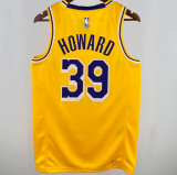 24/25 Lakers HOWARD #39 Yellow 1:1 Quality NBA Jersey