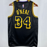 24/25 Lakers ONEAL #34  Black 1:1 Quality NBA Jersey