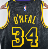 24/25 Lakers ONEAL #34  Black 1:1 Quality NBA Jersey