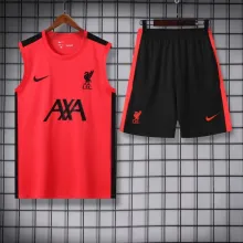 24/25 Liverpool  Red  And Black  1:1 Quality Training Vest（A-Set）