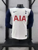 24/25 Tottenham Home Long Sleeve Player 1:1 Quality Soccer Jersey