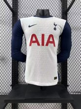 24/25 Tottenham Home Long Sleeve Player 1:1 Quality Soccer Jersey
