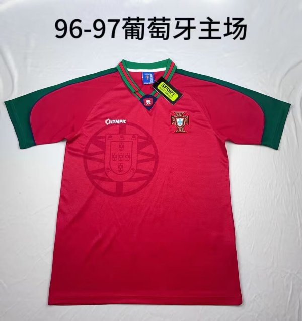 1996/1997 Portugal  Home Fans 1:1 Quality Retro Soccer Jersey