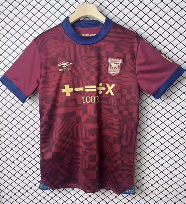 24/25 Ipswich Town  Away Fans 1:1 Quality Soccer Jersey